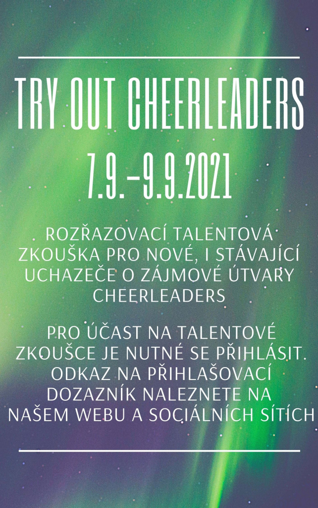 Rozřazovací Try out Cheerleaders